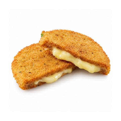 Cotoletta di soia ripiena di formaggio vegano