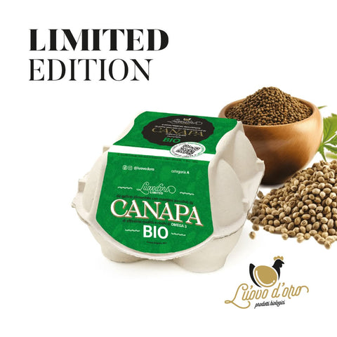 Uova bio semi di canapa