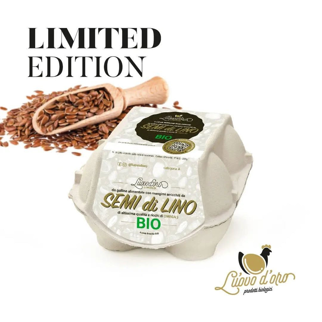 Uova bio semi di lino