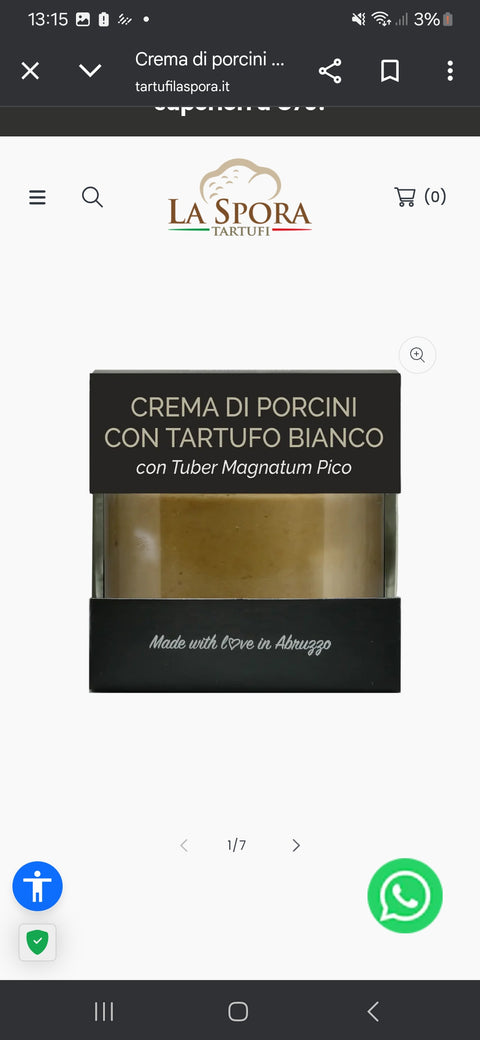 Crema porcini e tartufo bianco