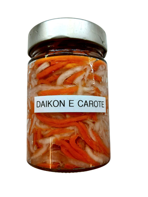 Carote e daikon fermentati