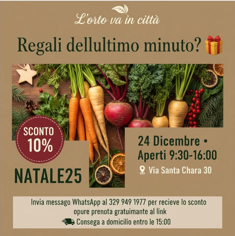 Sconto 10% per vigilia natale